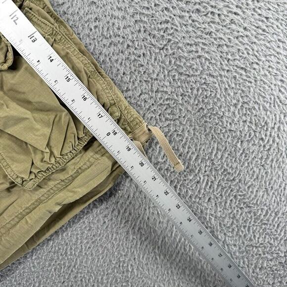 Vintage Gap Shorts Mens Small Green Military Cargo Surplus Faded Drawstrings y2k - Picture 4 of 11